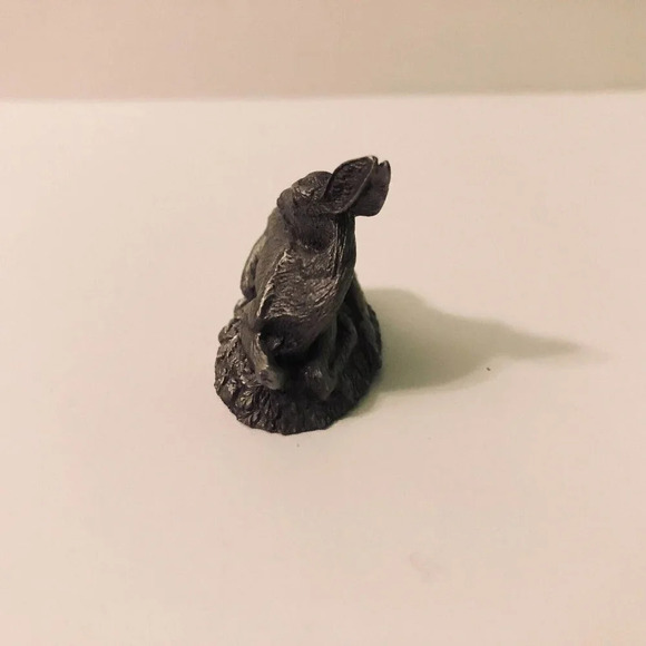 1981 Jane Lunger Pewter The Fawn Franklin Mint Woodland Animal Mini Figurine - Picture 4 of 9